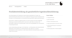 Desktop Screenshot of entwicklungsbuero.de